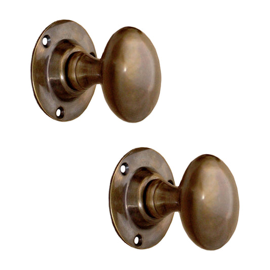 Oval Mortice Door Knob Antique