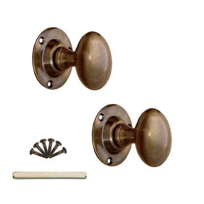 Oval Mortice Door Knob Antique Home Decor 