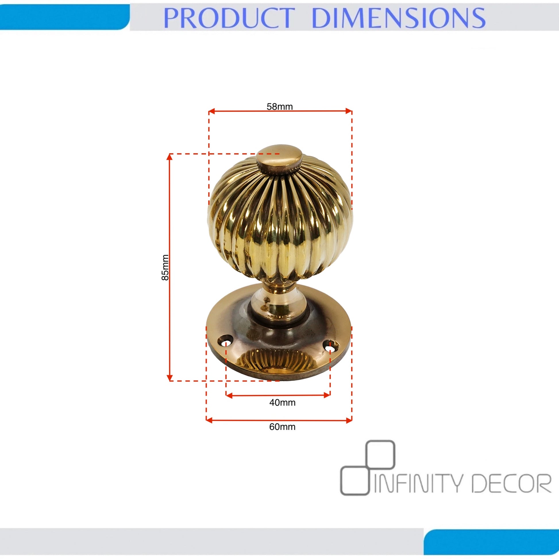 Regency Door Knob Aged Brass Home Decor