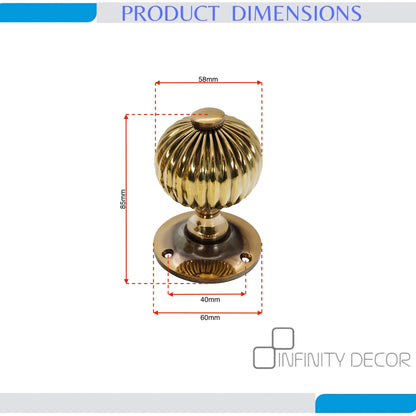 Regency Door Knob Aged Brass Home Decor