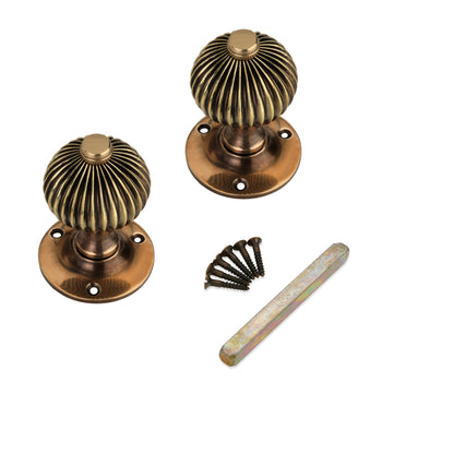 Regency Door Knob Aged Brass Home Decor
