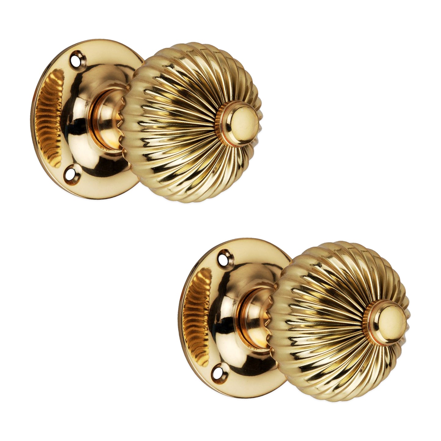 Regency Door Knob Polished Brass Home Decor