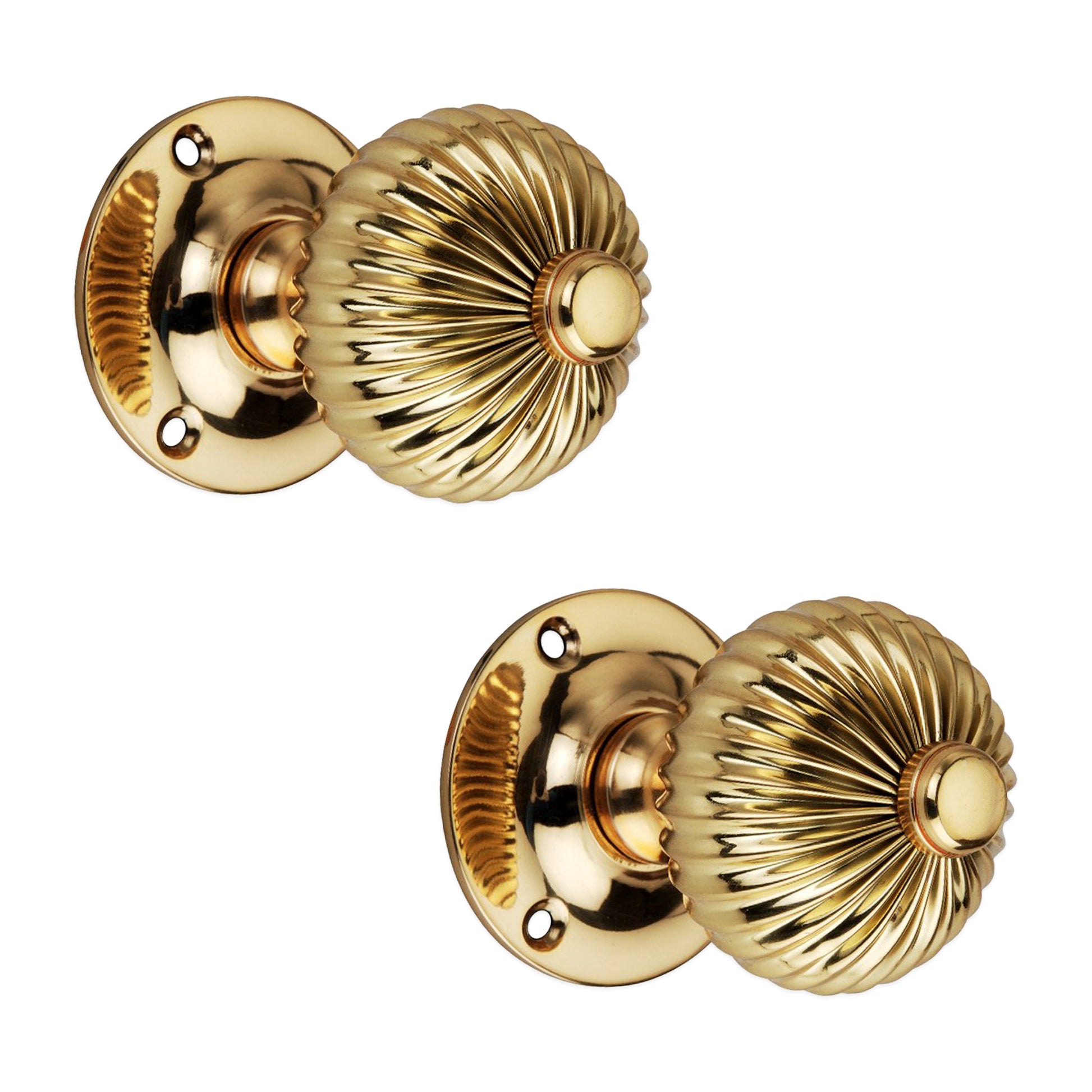 Regency Door Knob Polished Brass Home Decor
