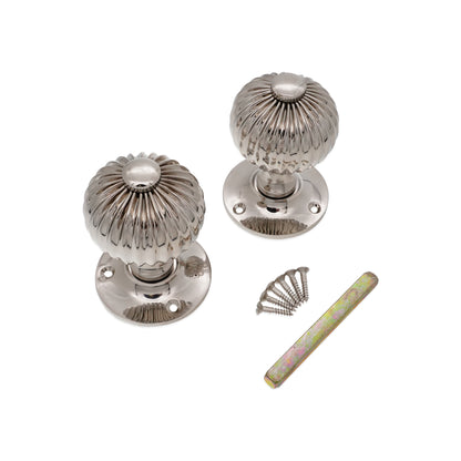 Regency Door Knob Polished Nickel Home Decor