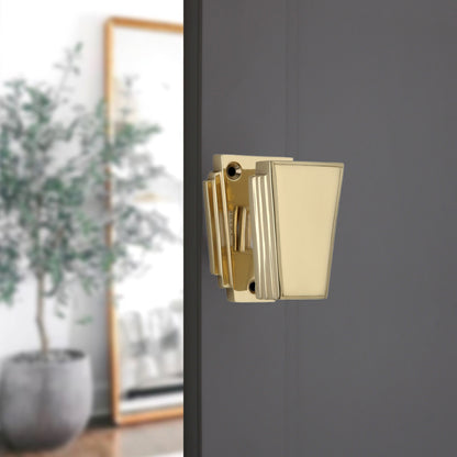 Triago Door Knob Polished Brass Home Decor