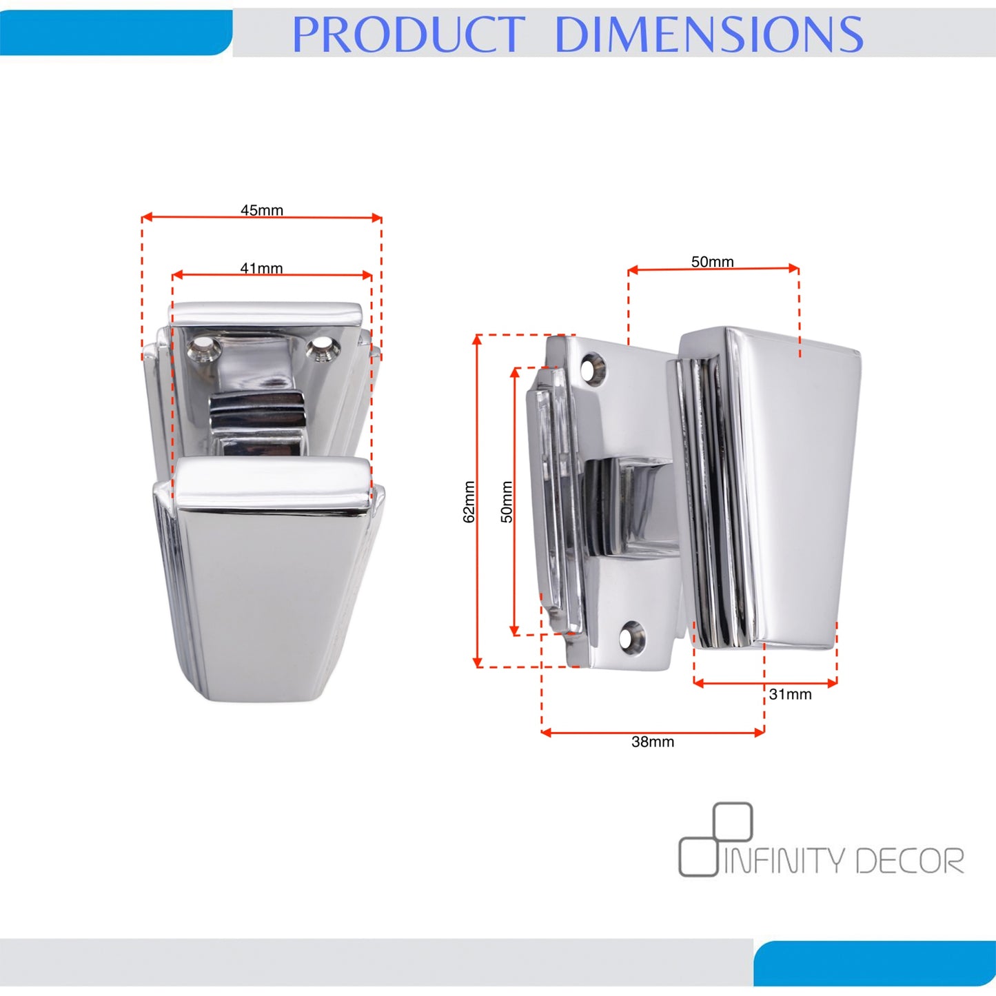 Triago Door Knob Polished Chrome Home Decor