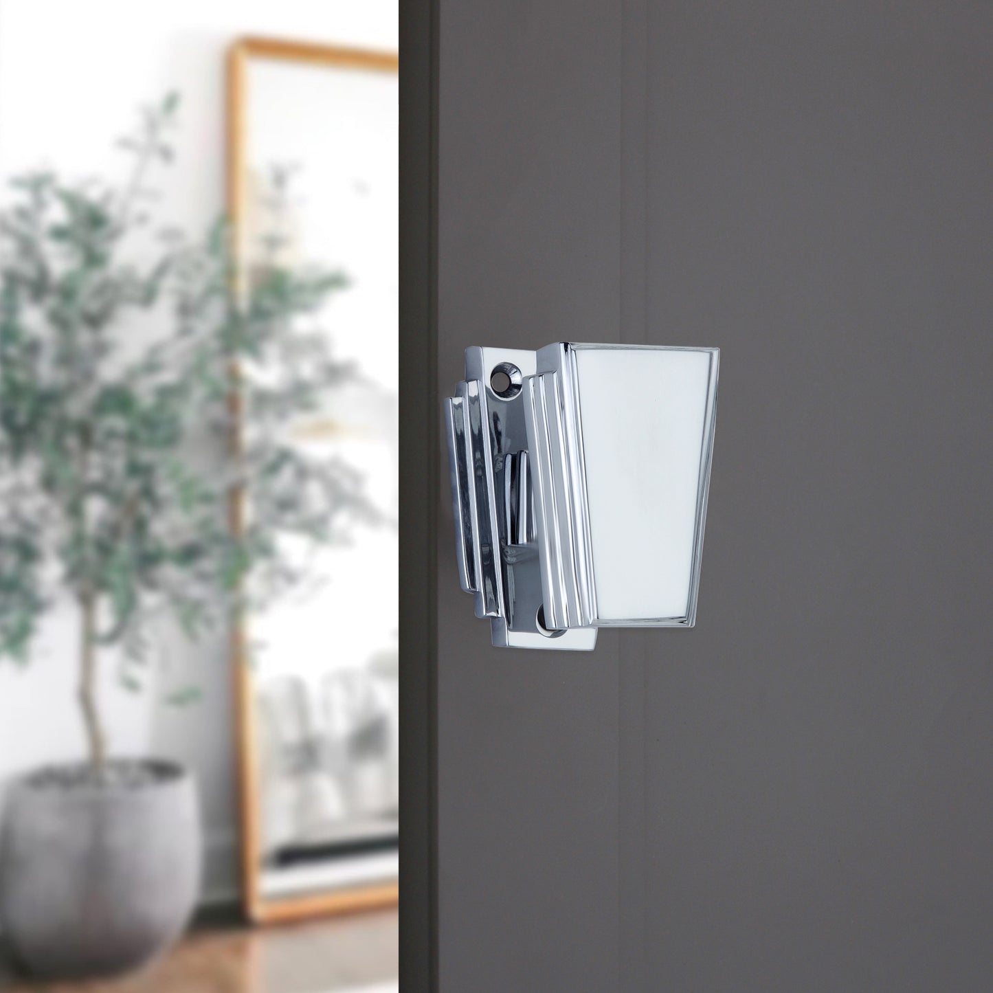 Triago Door Knob Polished Chrome Home Decor