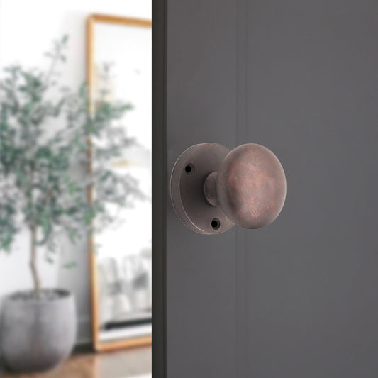 Victorian Door Knob Aged Bronze