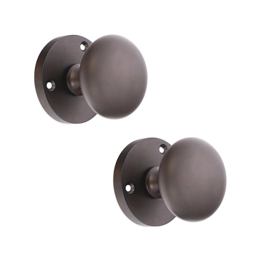 Bouton de porte victorienne en bronze vieilli