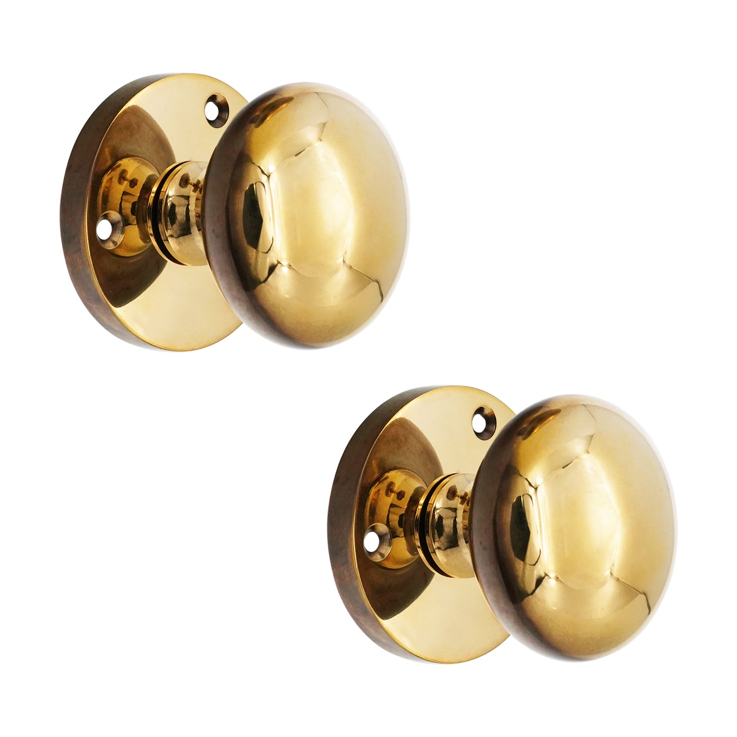 Victorian Mortice Door Knob Aged Brass Home Decor