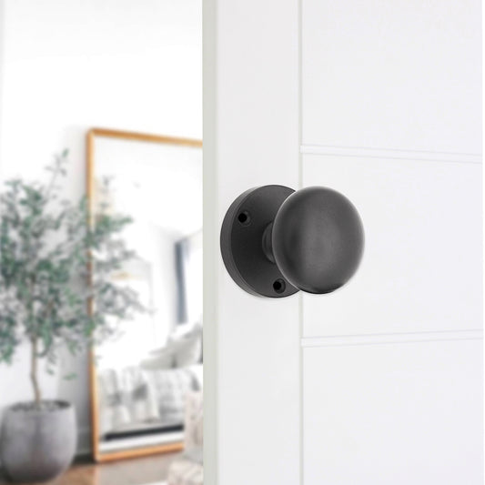 Victorian Door Knob Matt Black