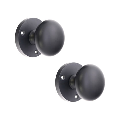 Matt Black Victorian Door Knob Home Decor