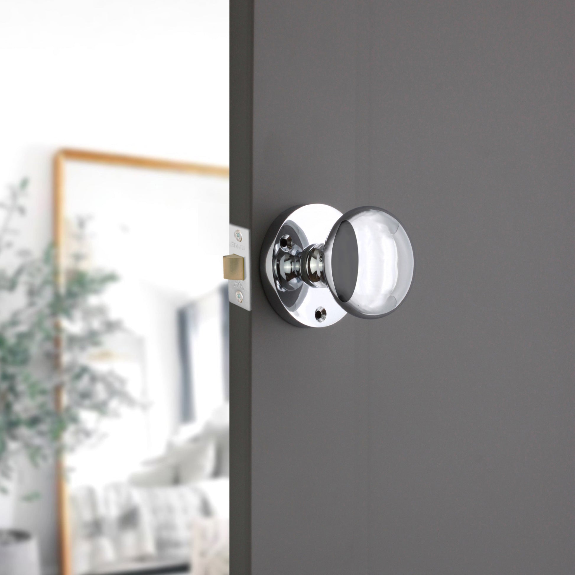 Victorian Mortice Door Knob Polished Chrome Home Decor