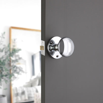 Victorian Mortice Door Knob Polished Chrome Home Decor