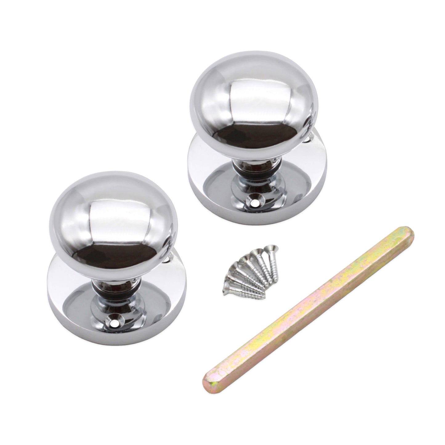 Victorian Mortice Door Knob Polished Chrome Home Decor