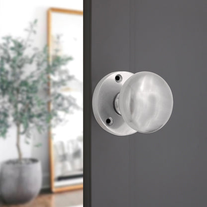 Victorian Door Knob Satin Chrome Home Decor