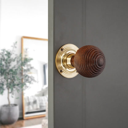 Rosewood Beehive Door Knob Home Decor
