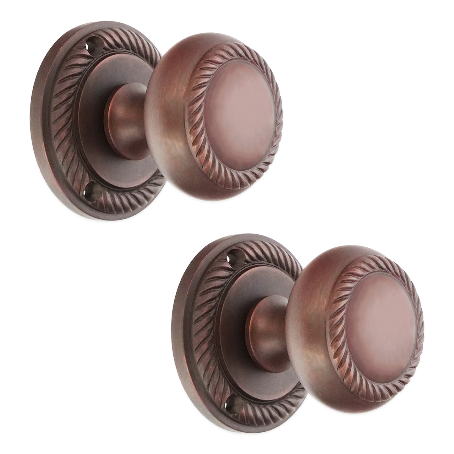 Georgian Mortice Door Knob Aged Bronze Home Decor