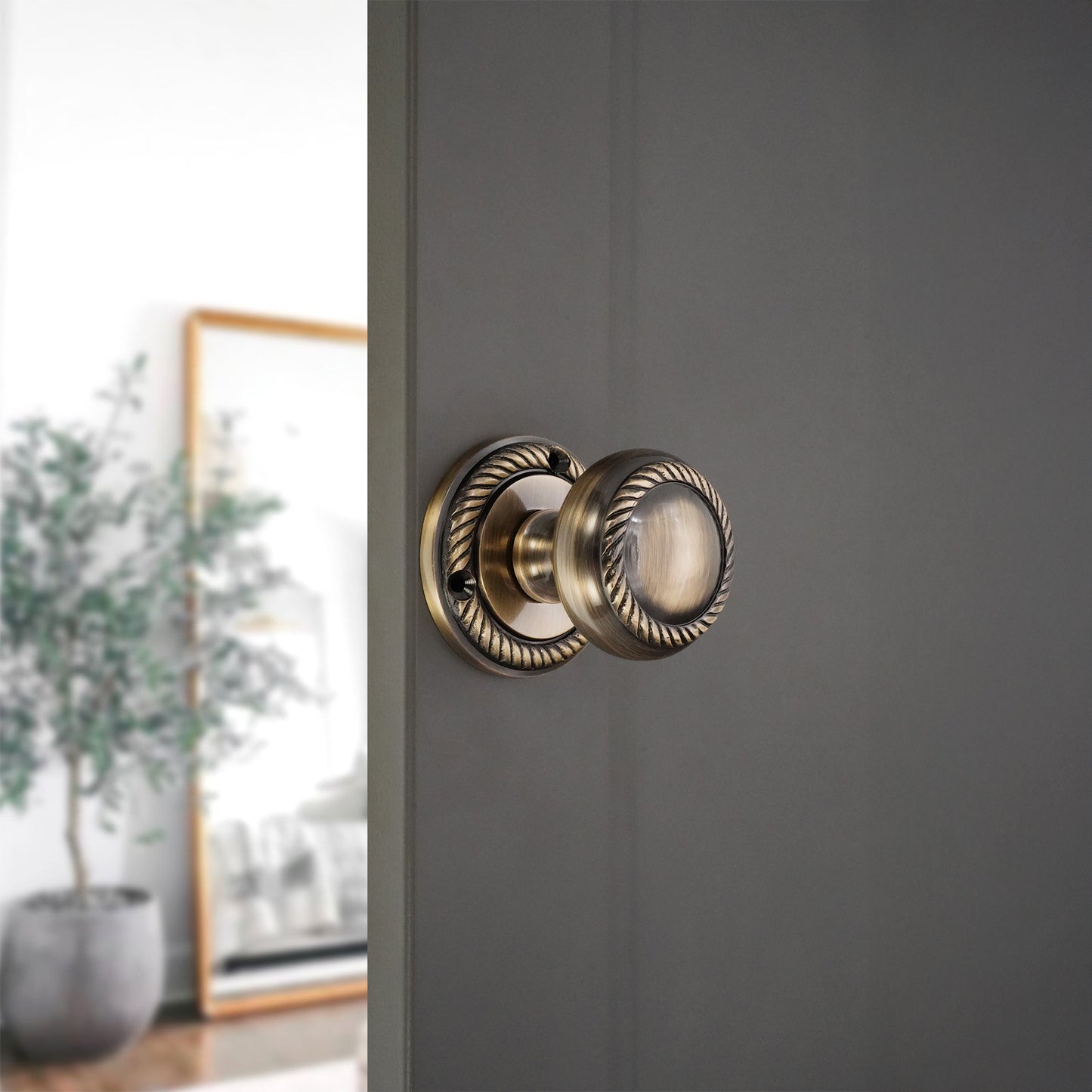 Georgian Door Knob Antique Brass Home Decor