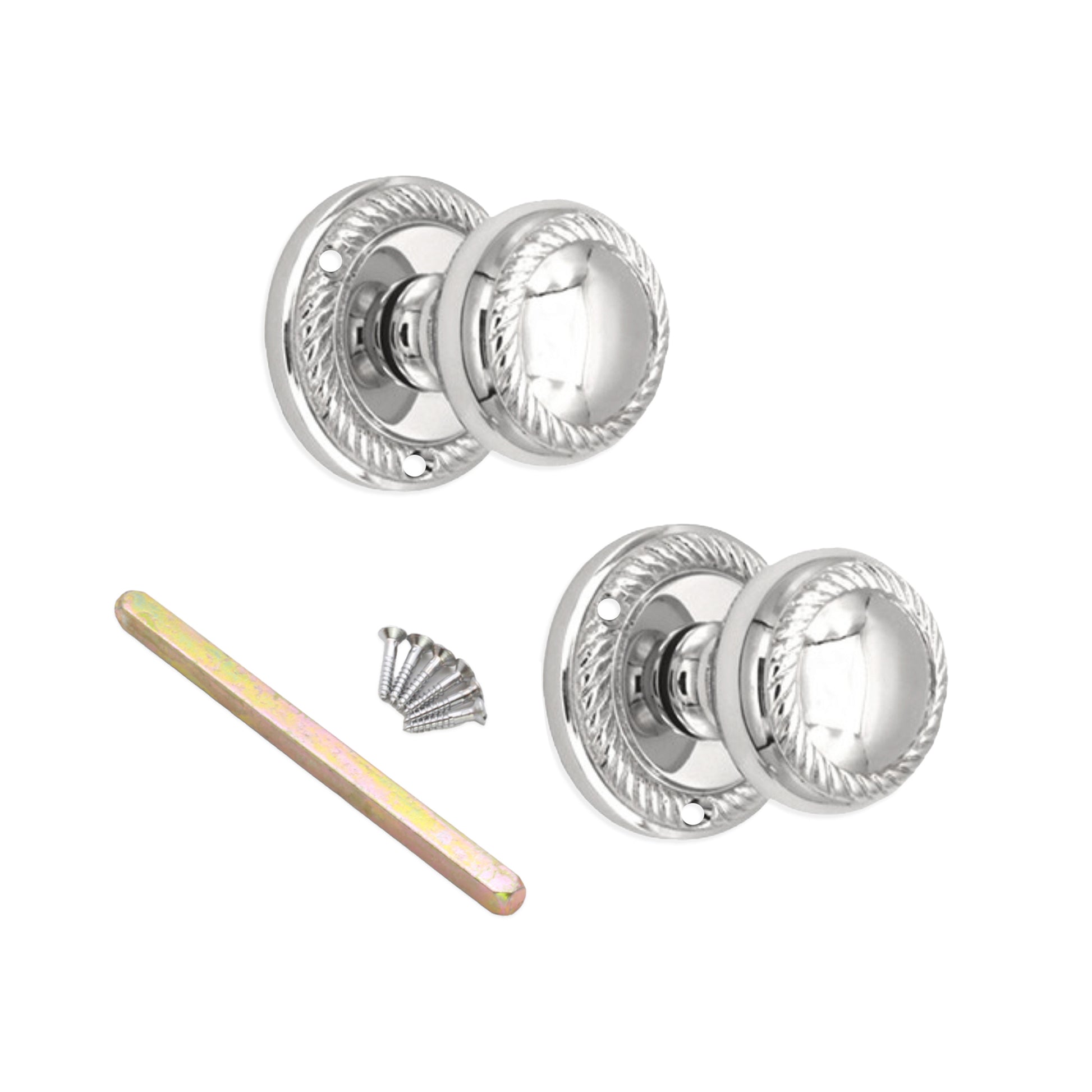 Georgian Door Knob Polished Chrome Home Decor