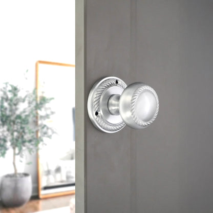 Georgian Door Knob Satin Chrome Home Decor