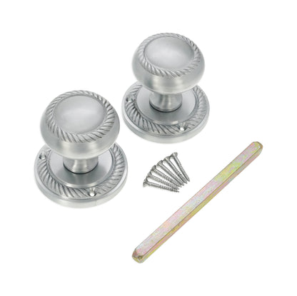 Georgian Door Knob Satin Chrome Home Decor