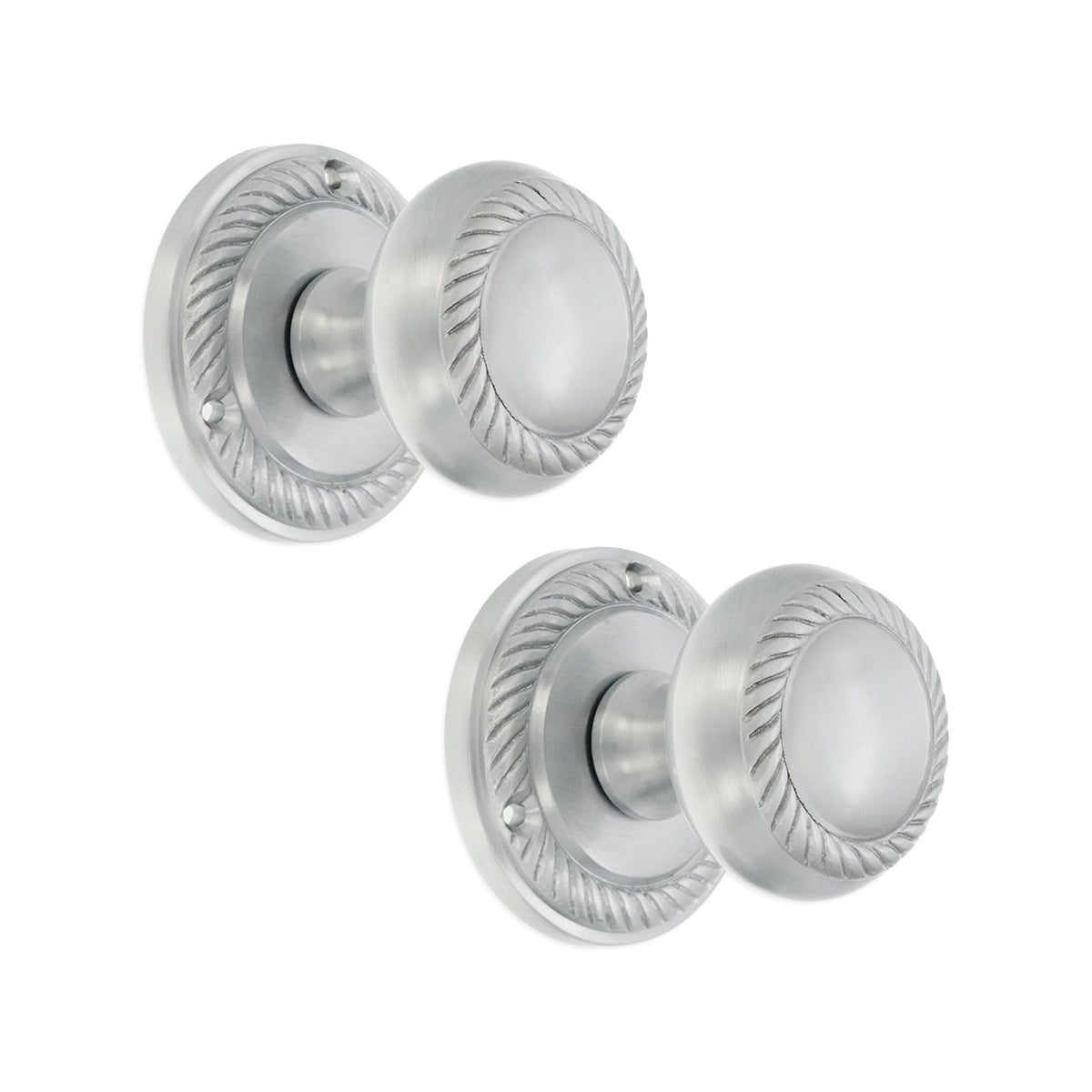 Georgian Door Knob Satin Chrome Home Decor