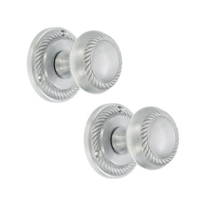 Georgian Door Knob Satin Chrome Home Decor