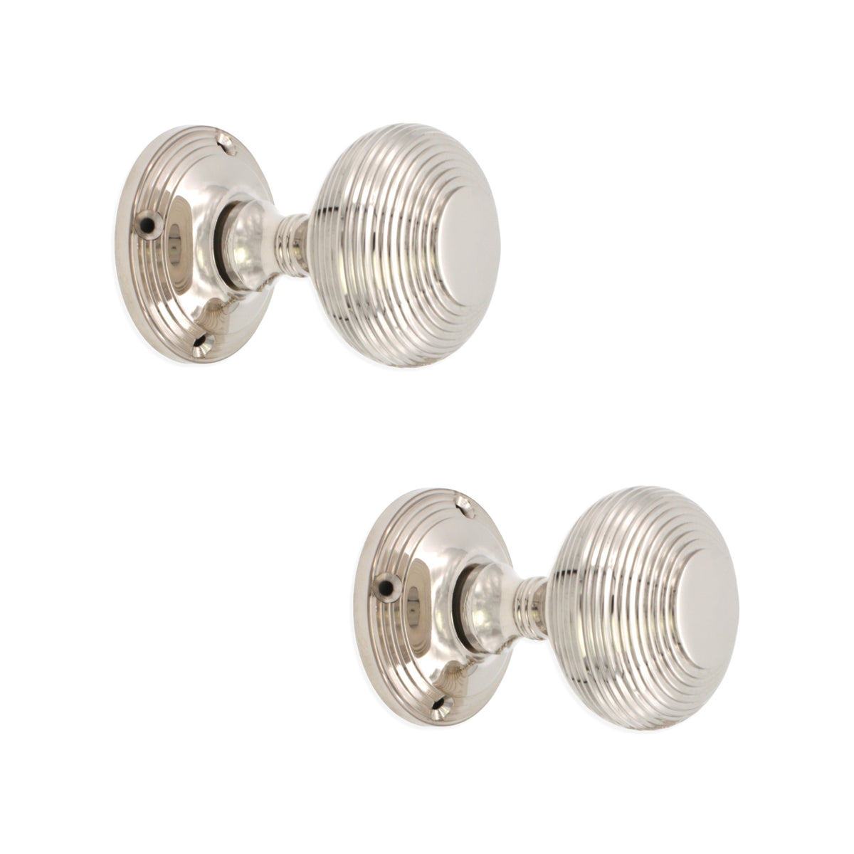 Beehive Door Knob Polished Nickel Home Decor