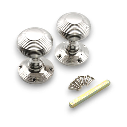 Beehive Door Knob Polished Nickel Home Decor
