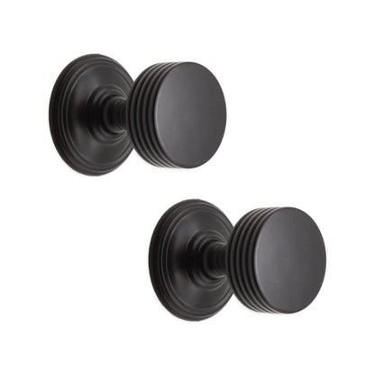 Oxford Mortice Door Knob Matt Black Home Decor