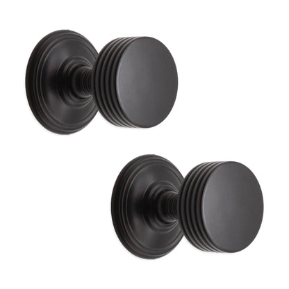 Oxford Mortice Door Knob Matt Black Home Decor
