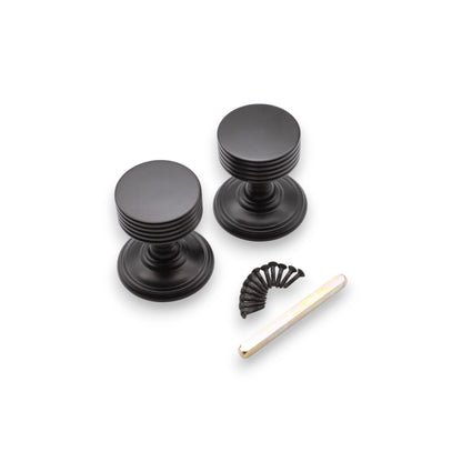 Oxford Mortice Door Knob Matt Black Home Decor