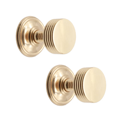 Oxford Mortice Door Knob Polished Brass Home Decor