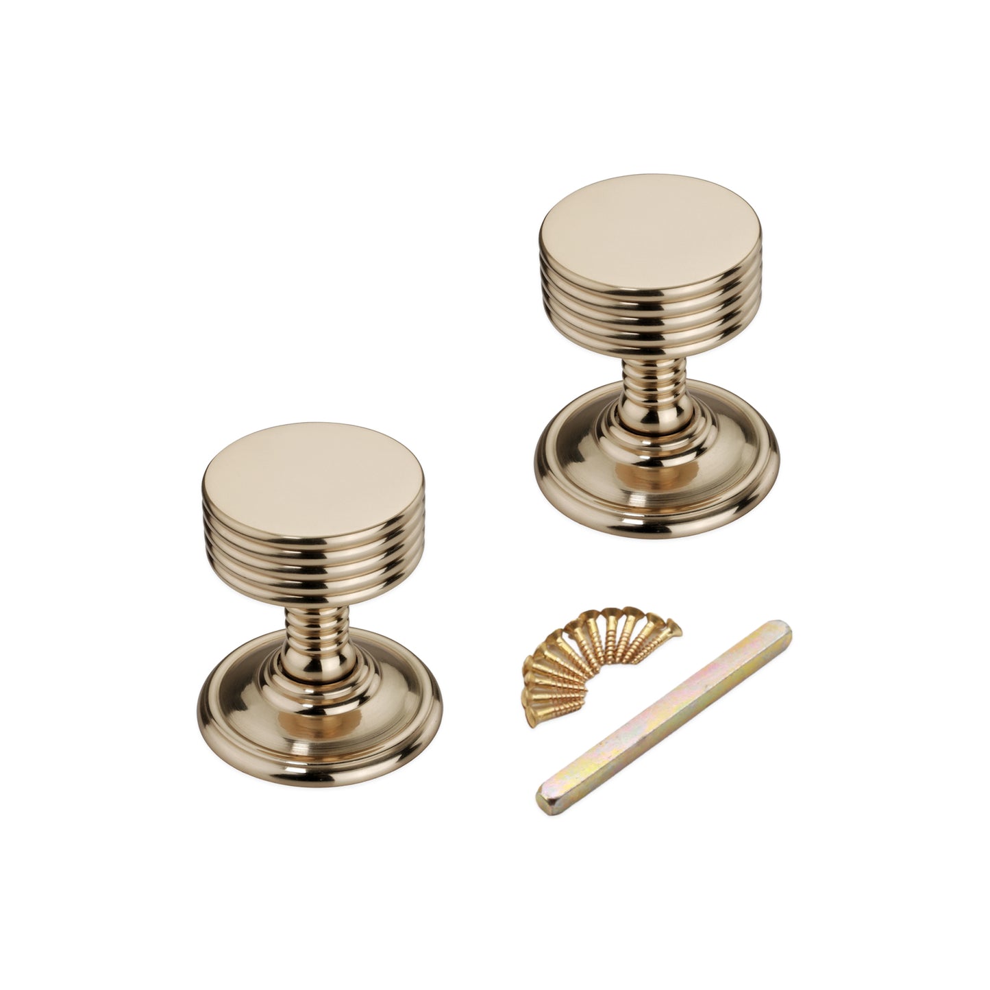 Oxford Mortice Door Knob Polished Brass Home Decor