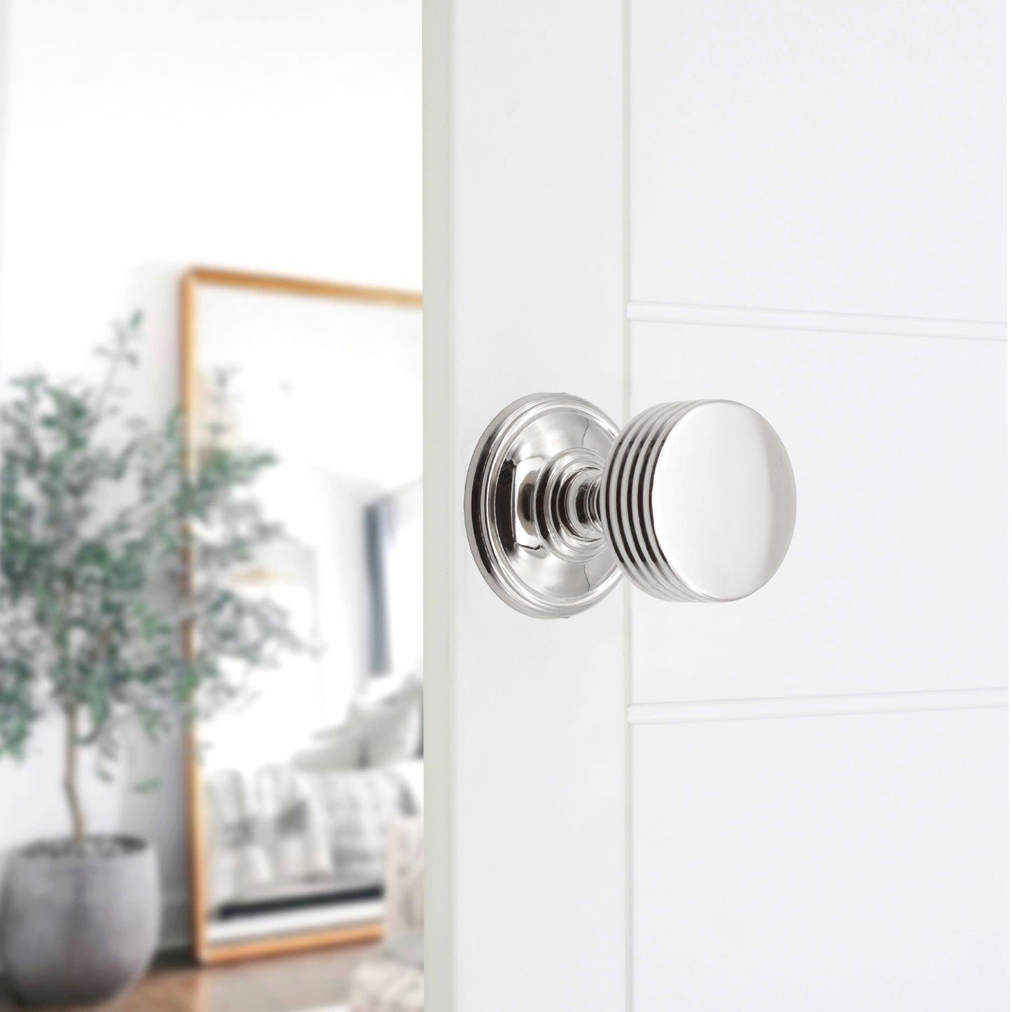 Oxford Mortice Door Knob Polished Nickel Home Decor