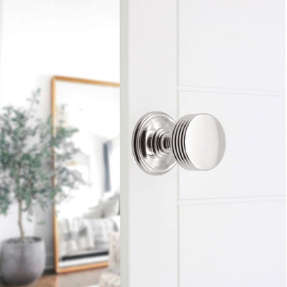 Oxford Mortice Door Knob Polished Nickel Home Decor