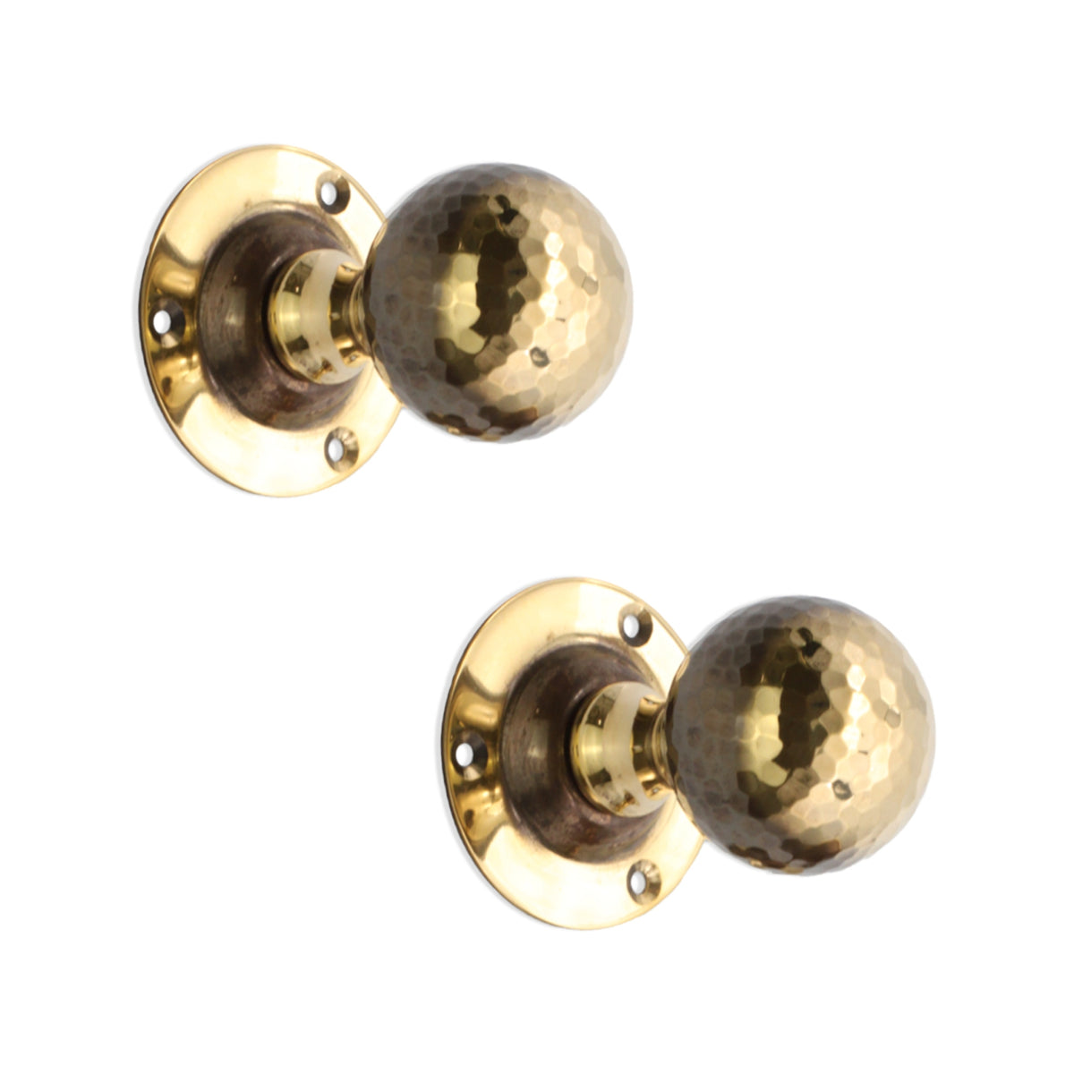 Hammered Ball Mortice Door Knob Aged Brass Home Decor 