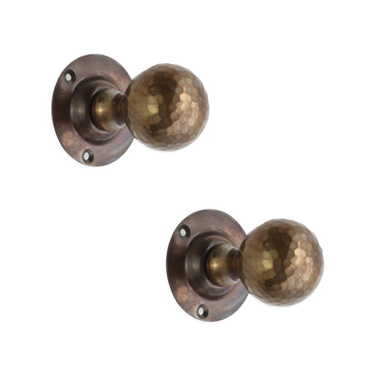 Hammered Ball Door Knob Antique Home Decor