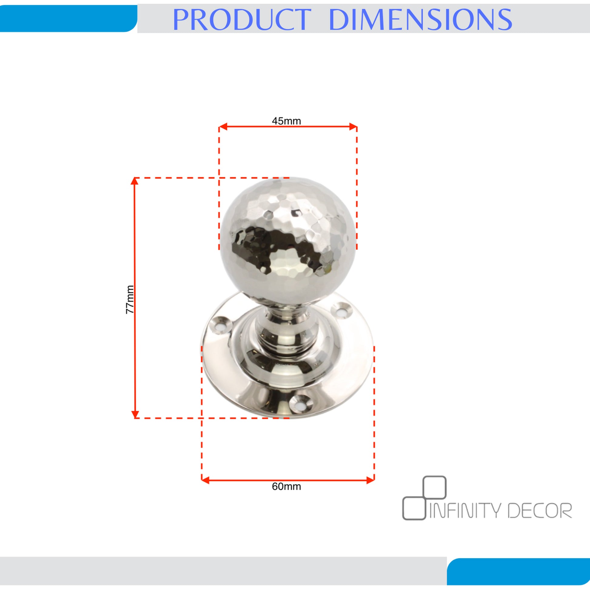 Hammered Ball Mortice Door Knob home Decor