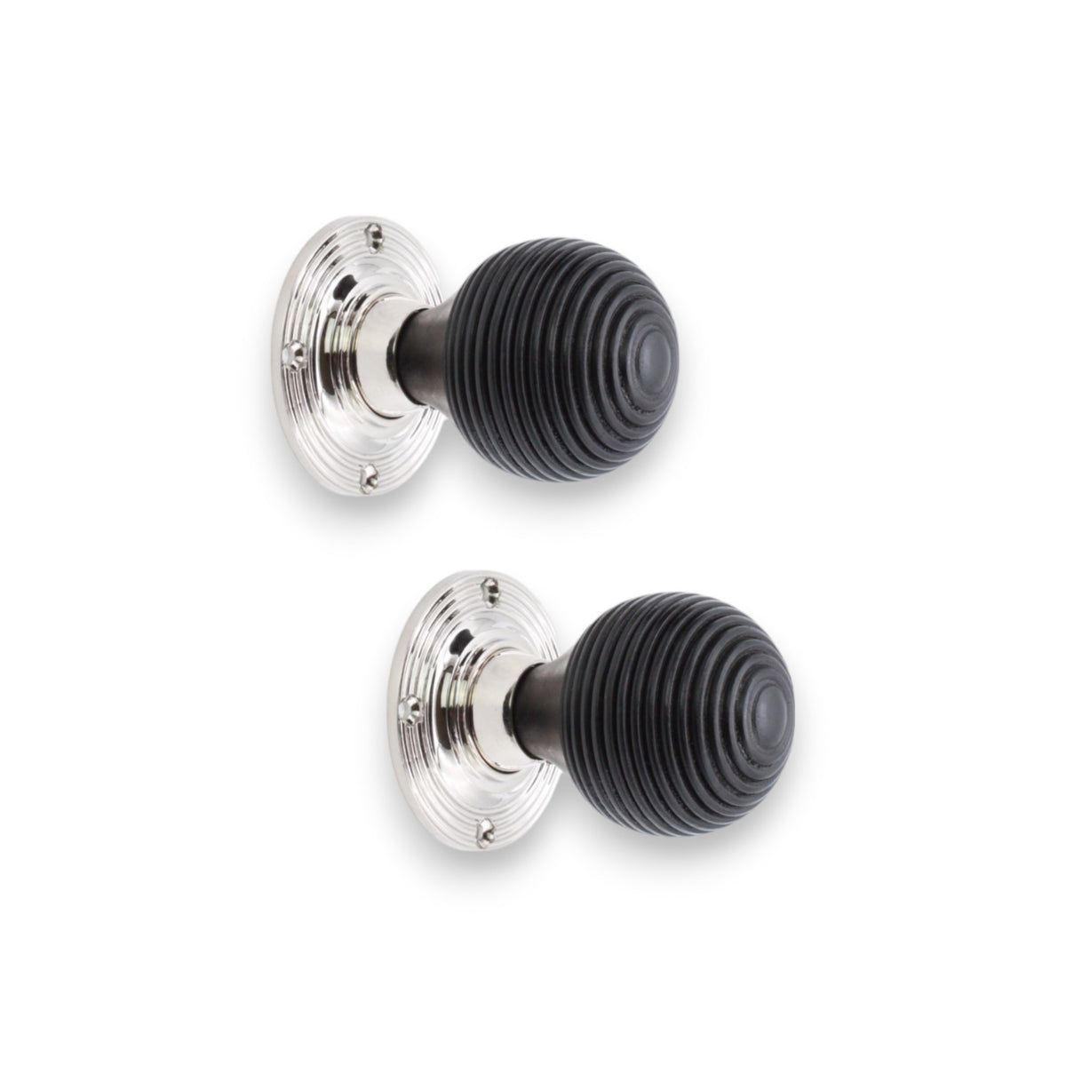 Ebonised Beehive Wooden Door Knob Home Decor