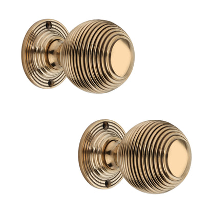 Reeded 60mm Rim/Mortice Door Knob