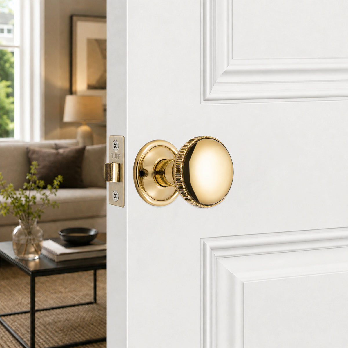 Aged Brass Ball Rim/Mortice Door Knob Home Decor