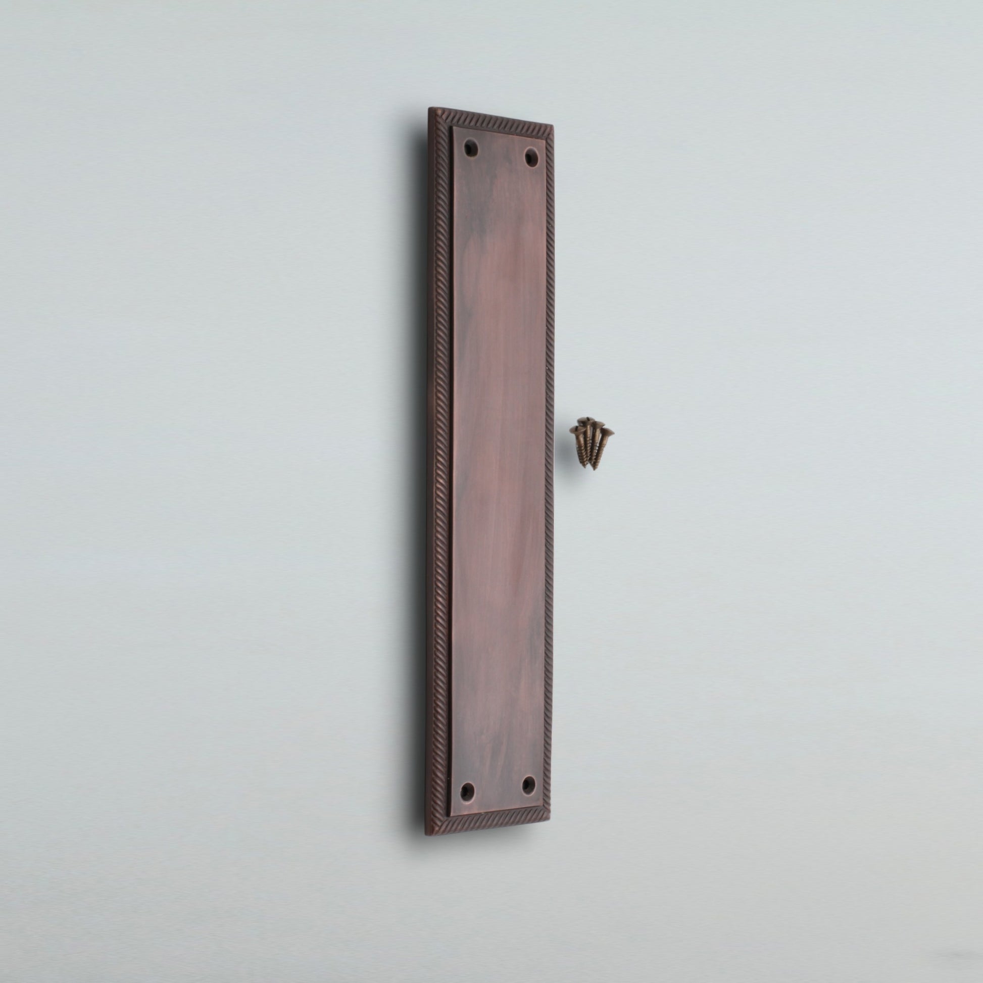 Georgian Finger Plate 285mm Aged Bronze Home Decor
