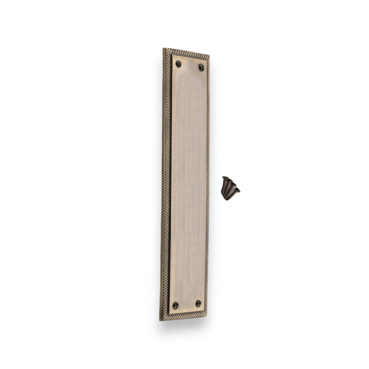Georgian Finger Plate 285mm Antique Brass Home Decor