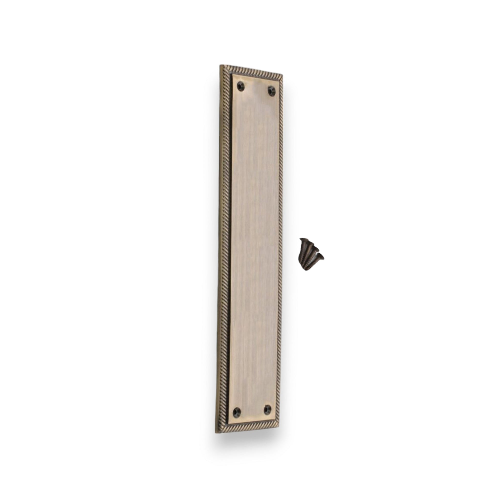 Georgian Finger Plate 285mm Antique Brass Home Decor