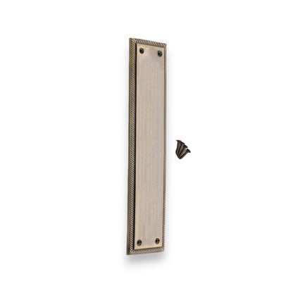 Georgian Finger Plate 285mm Antique Brass Home Decor