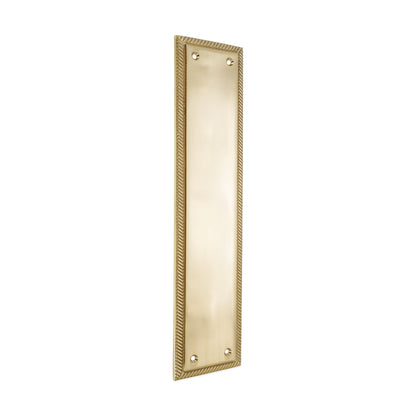 Georgian Finger Plate Polished Brass Home Decor