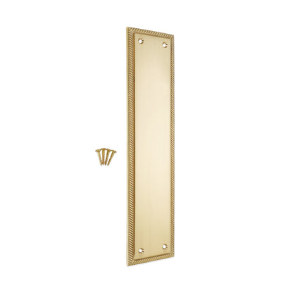 Georgian Finger Plate Polished Brass Home Decor