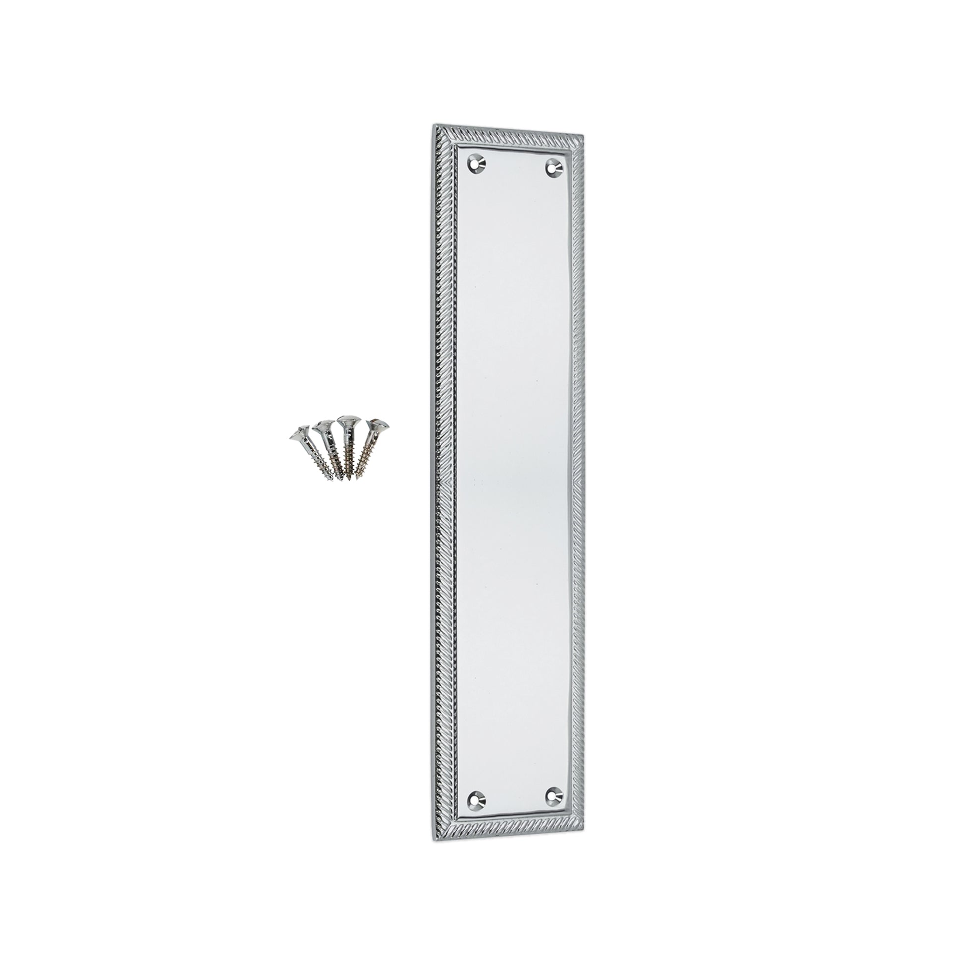 Georgian Finger Plate Polished Chrome Home Decor